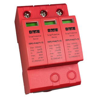 DC surge protector 1000V 40kA T1+T2 DTE DSPD-DC1000-40 3P