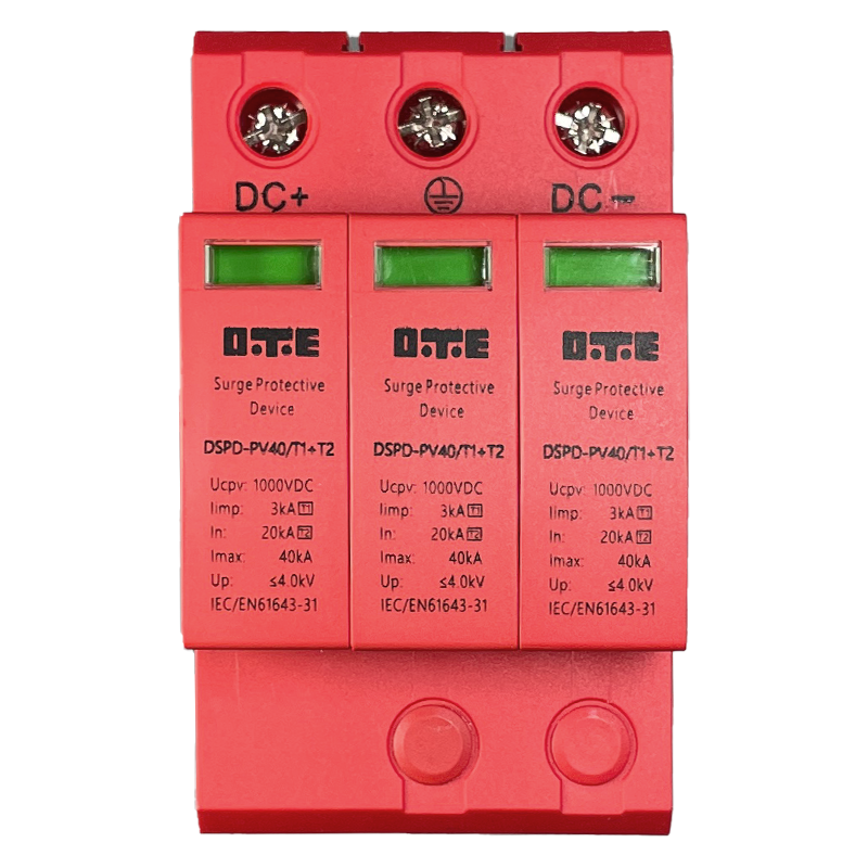 DC surge protector 1000V 40kA T1+T2 DTE DSPD-DC1000-40 3P - Image 2