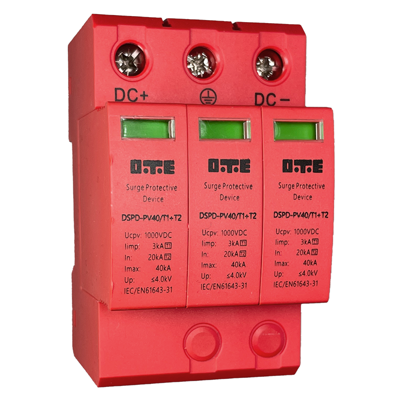 DC surge protector 1000V 40kA T1+T2 DTE DSPD-DC1000-40 3P - Image 4