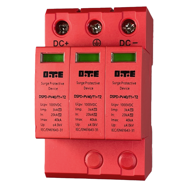 DC surge protector 1000V 40kA T1+T2 DTE DSPD-DC1000-40 3P - Image 3