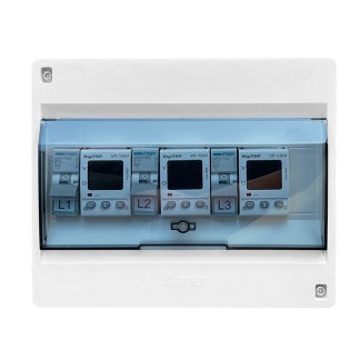 DTE-3F3 distribution board for photovoltaic installation