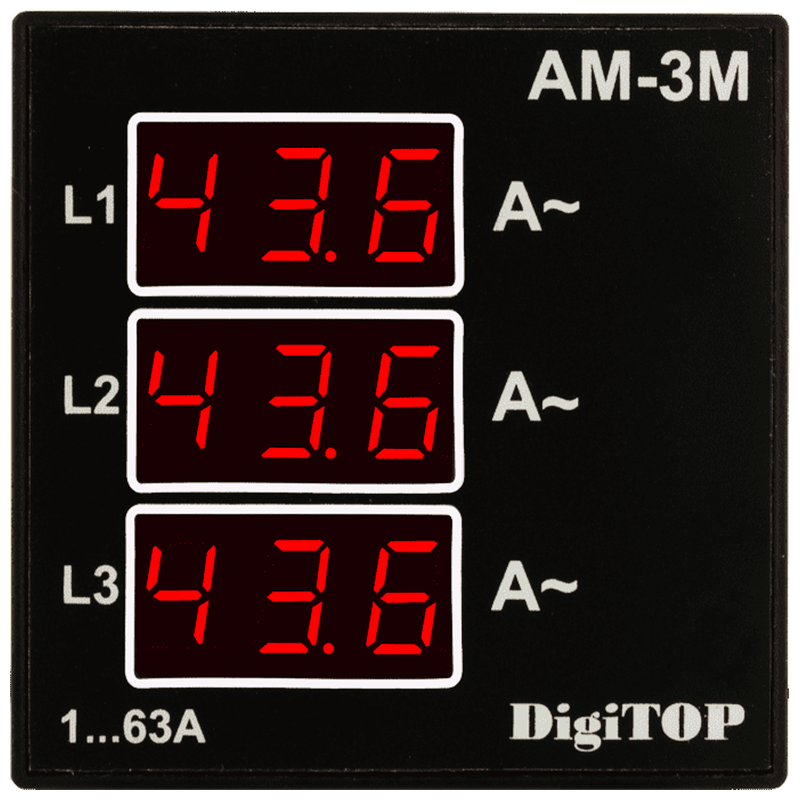 Amperomierz cyfrowy DigiTOP AM-3M - obrazek 2
