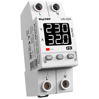Przekaźnik napięciowy z kontrolą prądu DigiTOP VA-32A G3W