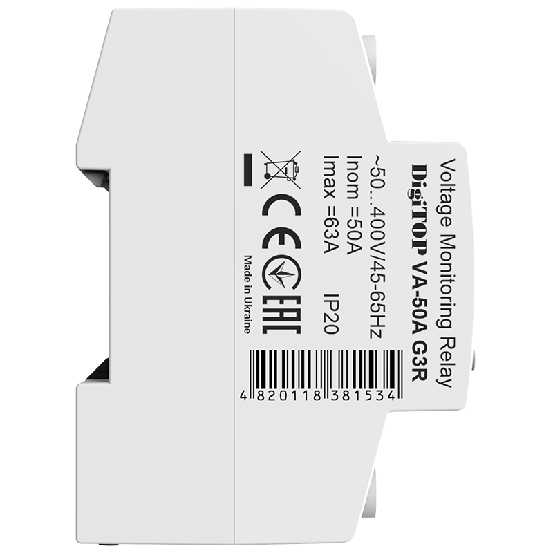 Voltage relay with current control DigiTOP VA-50A G3R - Image 3