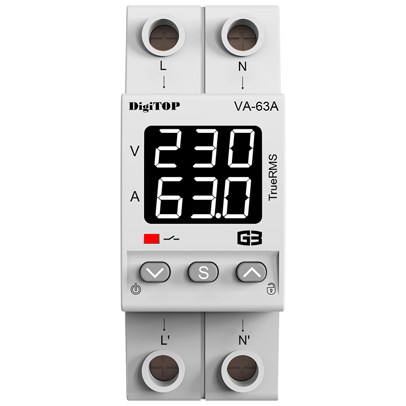 Voltage relay with current control DigiTOP VA-63A G3W - Image 2