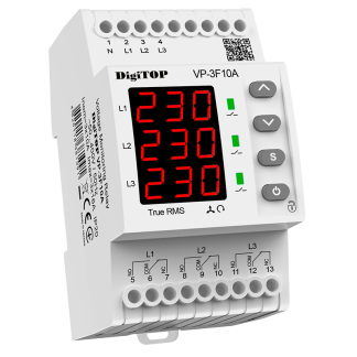 Three-phase voltage relay DigiTOP VP-3F10A