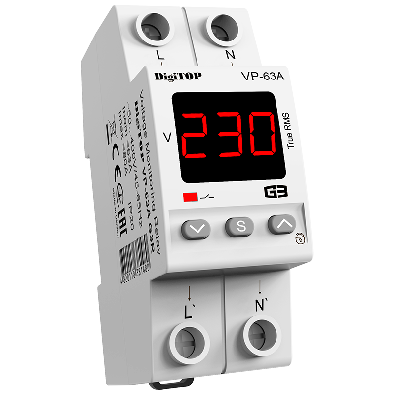 Przekaźnik napięciowy DigiTOP VP-63A G3R