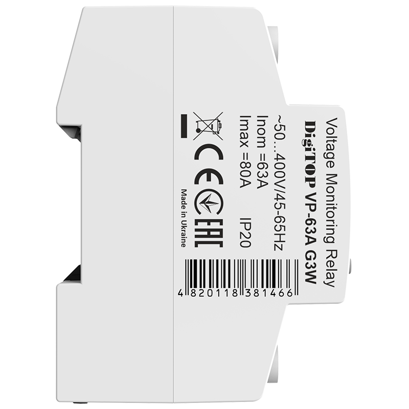 Przekaźnik napięciowy DigiTOP VP-63A G3W - obrazek 3